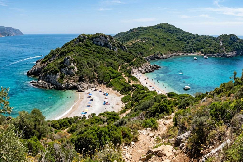 Explore Porto Timoni & Paleokastritsa sea scape corfu