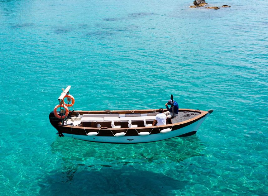 sea scape corfu paleokastritsa elefterios wood boat 3