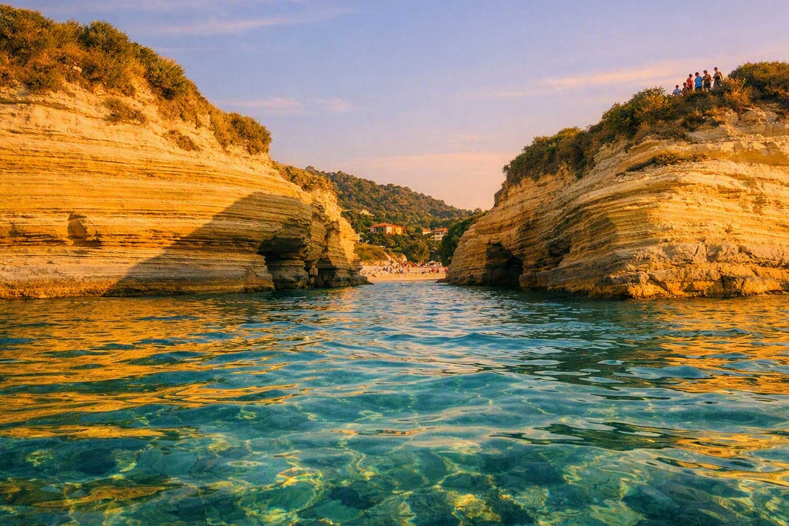 Canal D'Amour and Corfu's West Coast, A Boat Lover's Guide sea scape corfu